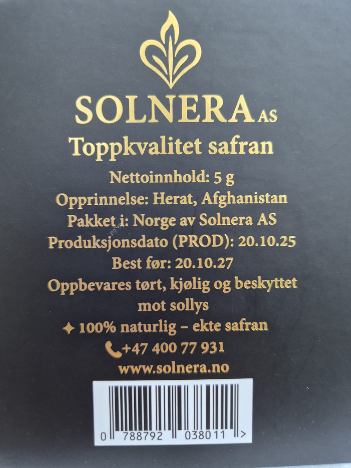 Gaven som gleder, eksklusiv safran fra Solnera            🚚 GRATIS FRAKT