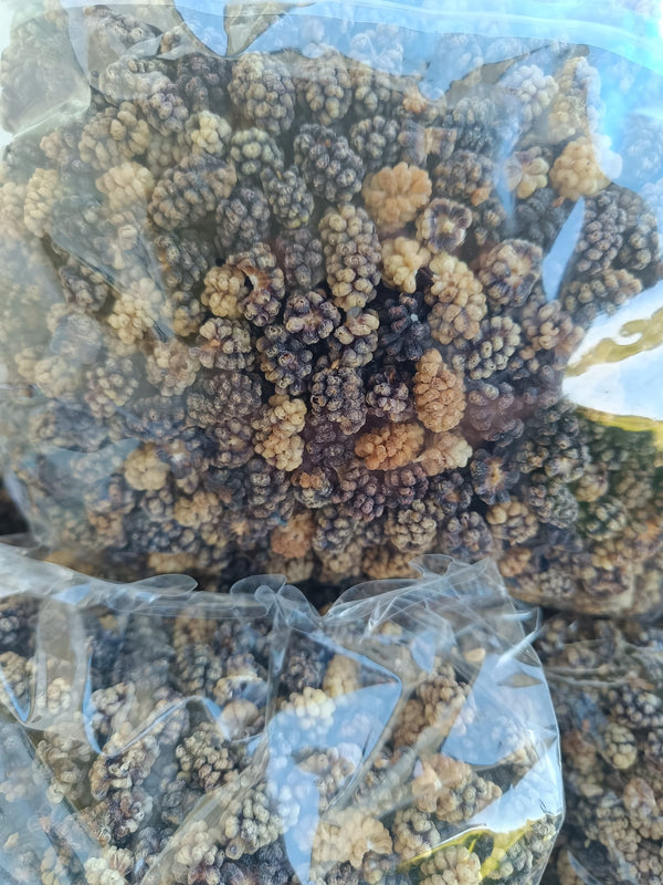 Afghanske Tørkede svart Morbær – Premium Kvalitet 1 kg